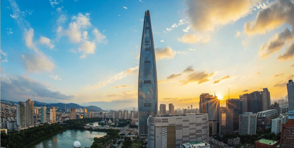 Image of the Seoul Skyline in South Korea