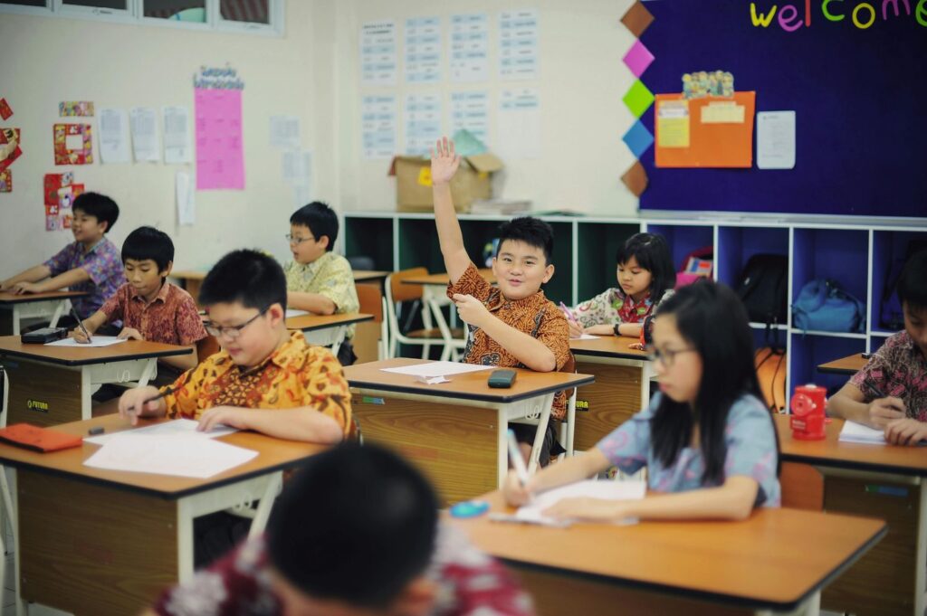Student in ESL Classroom