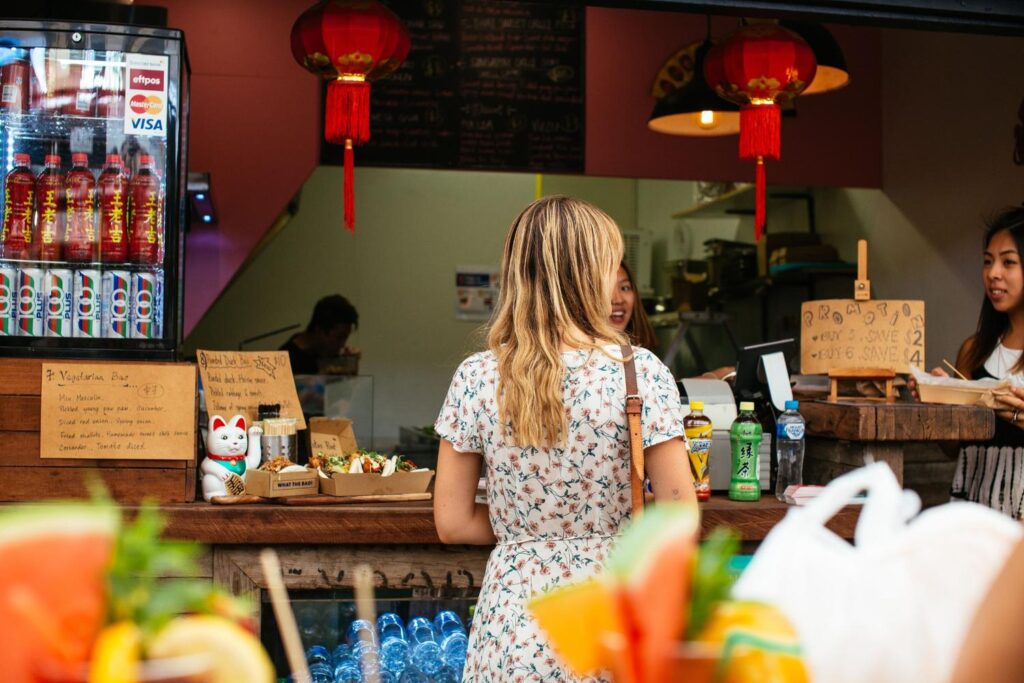 Teacher at Restaurant Abroad
